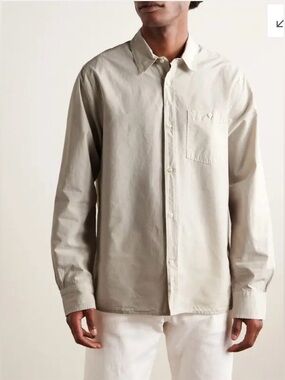 OFFICINE GENÉRALE Paris Alex Lyocell And Cotton Blend Shirt NWT Size S